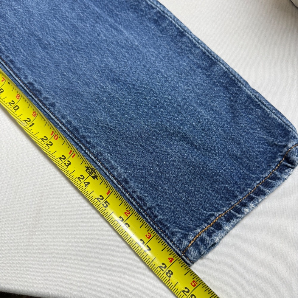 Levis 501s Skinny Distressed Jeans Med Wash Big E W27 L28 Premium Button Fly - Picture 8 of 14